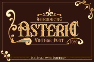 Asteric Font for Editorial Design and Content Creation