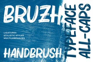 Bruzh Font for Handmade Creations