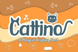 Cattino Font for Kitten-Themed Crafts and More
