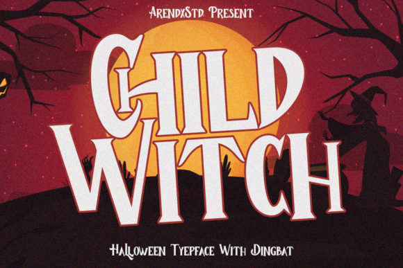 Child Witch Font for Halloween and Seasonal Marketing
