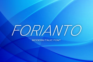Forianto: A Modern Display Font for Clean, Contemporary Design