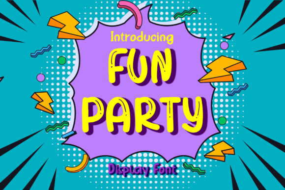 Fun Party Font for Editorial Design and Creative Projects