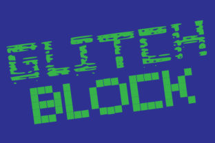 Glitch Blocks Family: A Sci-Fi Font for Modern Campaigns