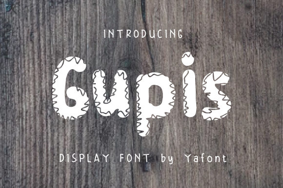 Gupis: A Quirky Display Font for Editorial Design
