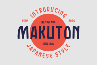 Makuton: A Modern Display Font for Creative Makers