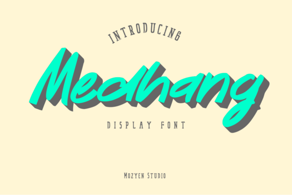 Medhang: A Playful Display Font for Web Design
