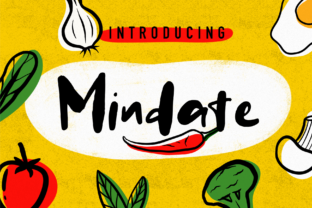 Mindate: A Handwritten Font for Crafty Creations