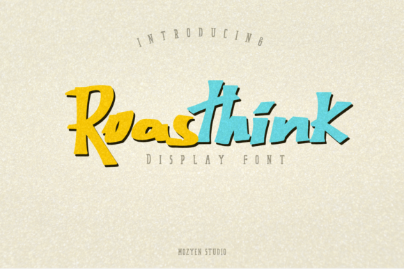 Roasthink: A Bold Display Font for Eye-Catching Campaigns