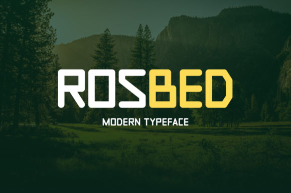 Rosbed: A Modern Display Font for Creative Projects