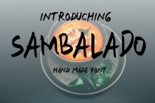 Sambalado Display Font Review