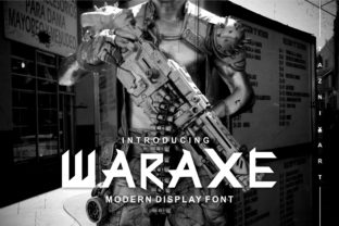 Waraxe Font for Handmade Craft Projects