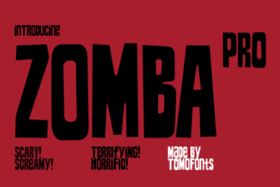Zomba Pro: A Retro-Horror Typeface for Bold Branding